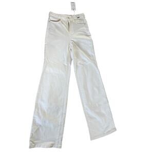 NWT Judy Blue high waist wide leg white denim jeans